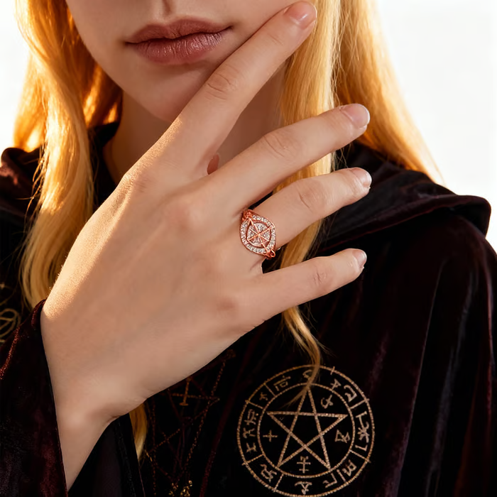 🔮Handmade Witch’s Return-Knot Protection Ring🔥