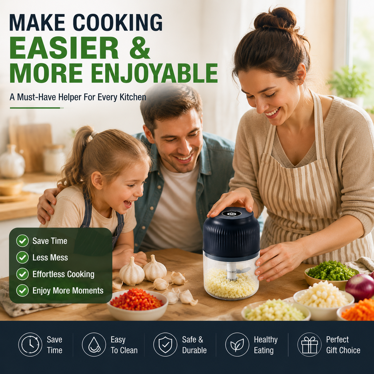 🔥50% off on the last day🔥| 😩 Still Chopping Garlic by Hand? This Kitchen Gadget Does It in 3 Seconds