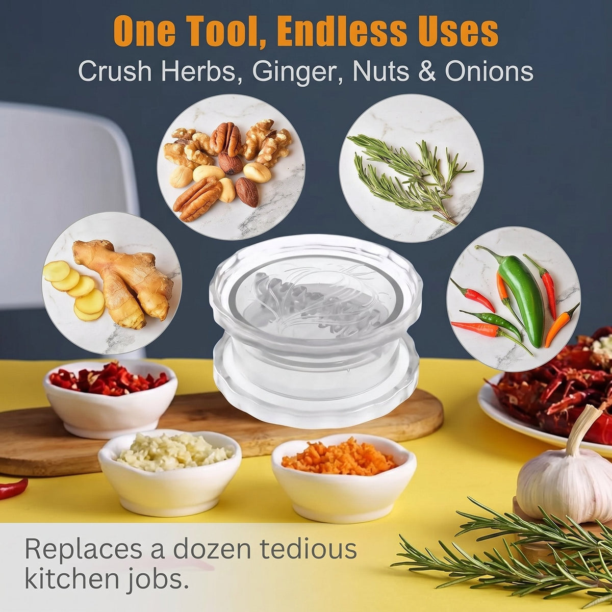 🎁Hot Sale 50% OFF🔥Manual Garlic Twister & Masher1