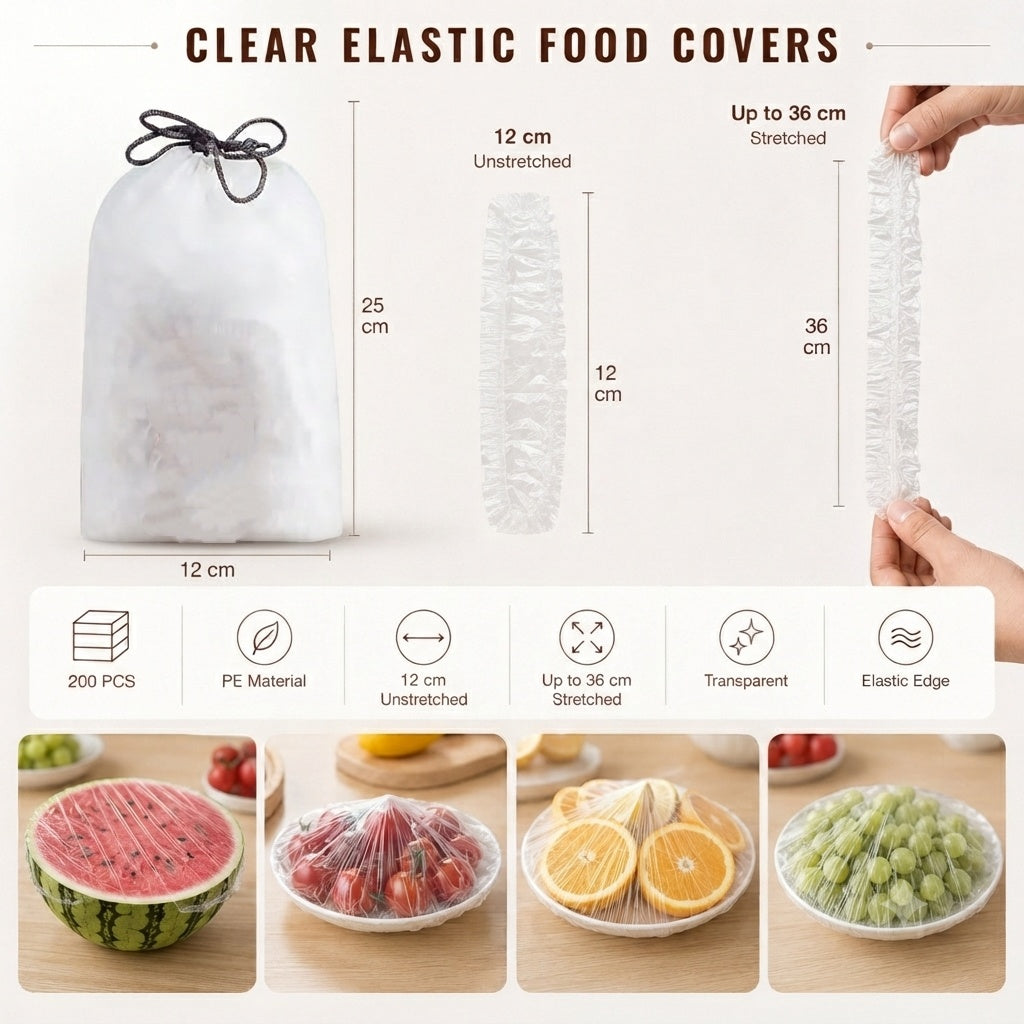 ⏳LAST DAY SALE 50% OFF!!🔥Disposable Stretch Food Covers for Bowls & Plates1