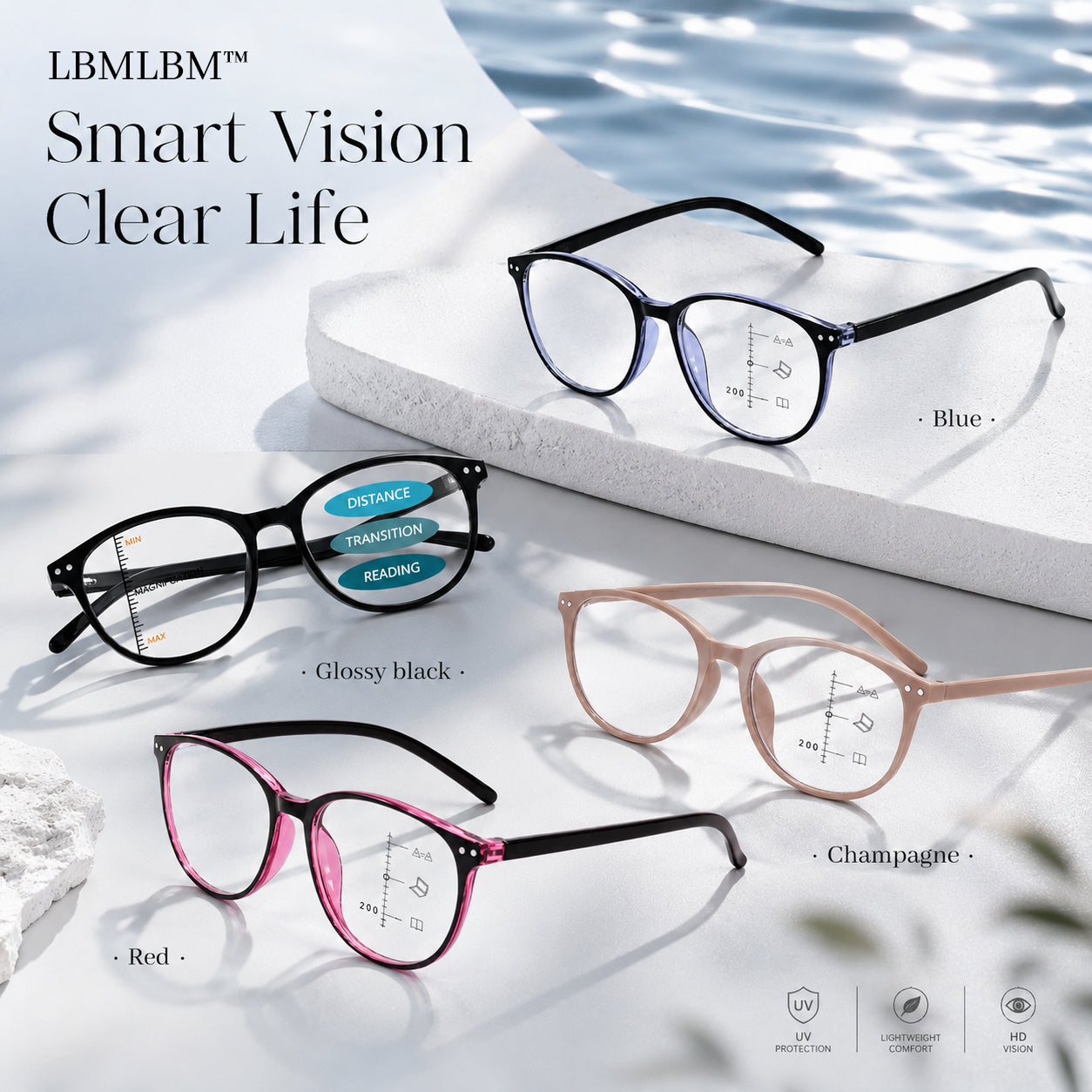 👓LBMLBM™ Progressive Multifocal Reading Glasses | No More Switching Glasses for Men & Women