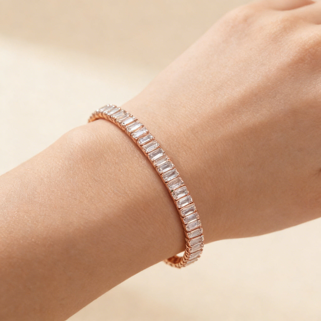Contemporary Geometric Brilliance Bracelet