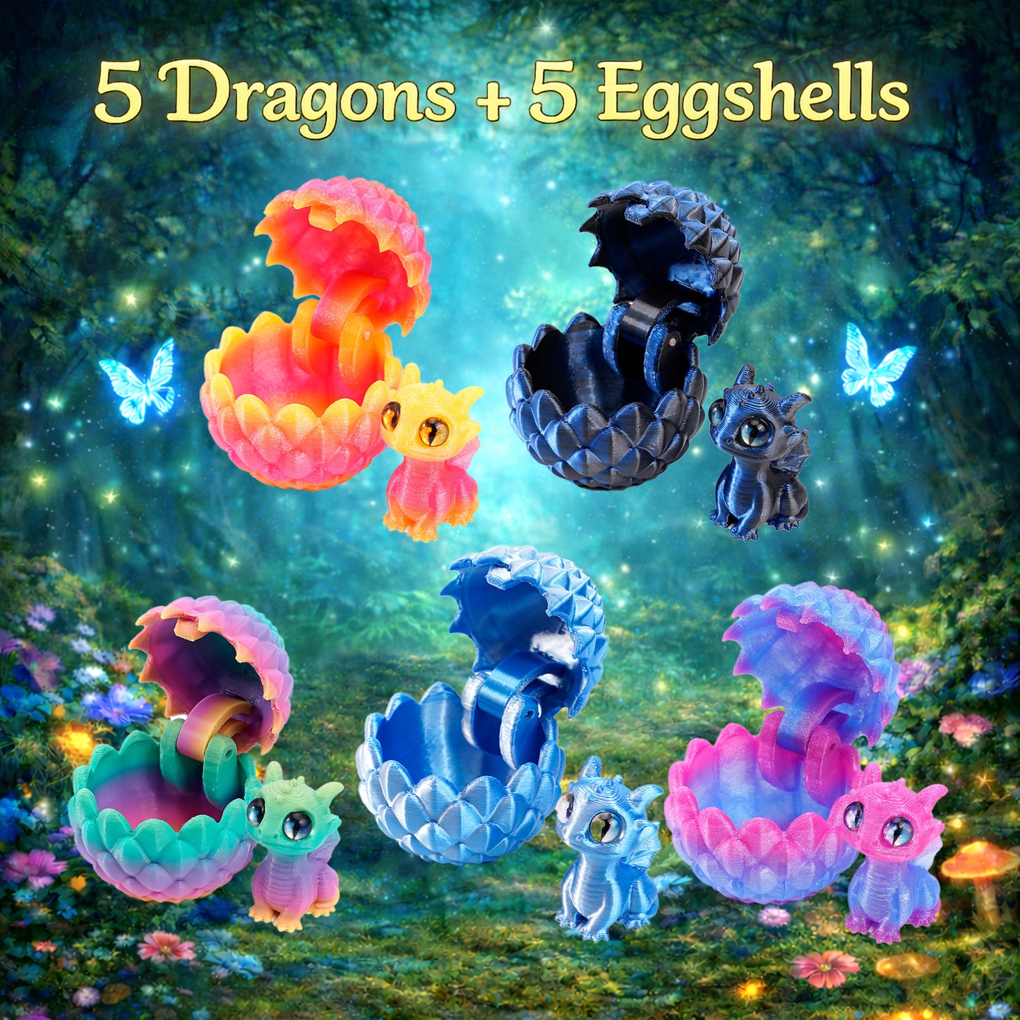 🎁🐉Your Favorite Sky Companions:Mini Dragon Egg Set