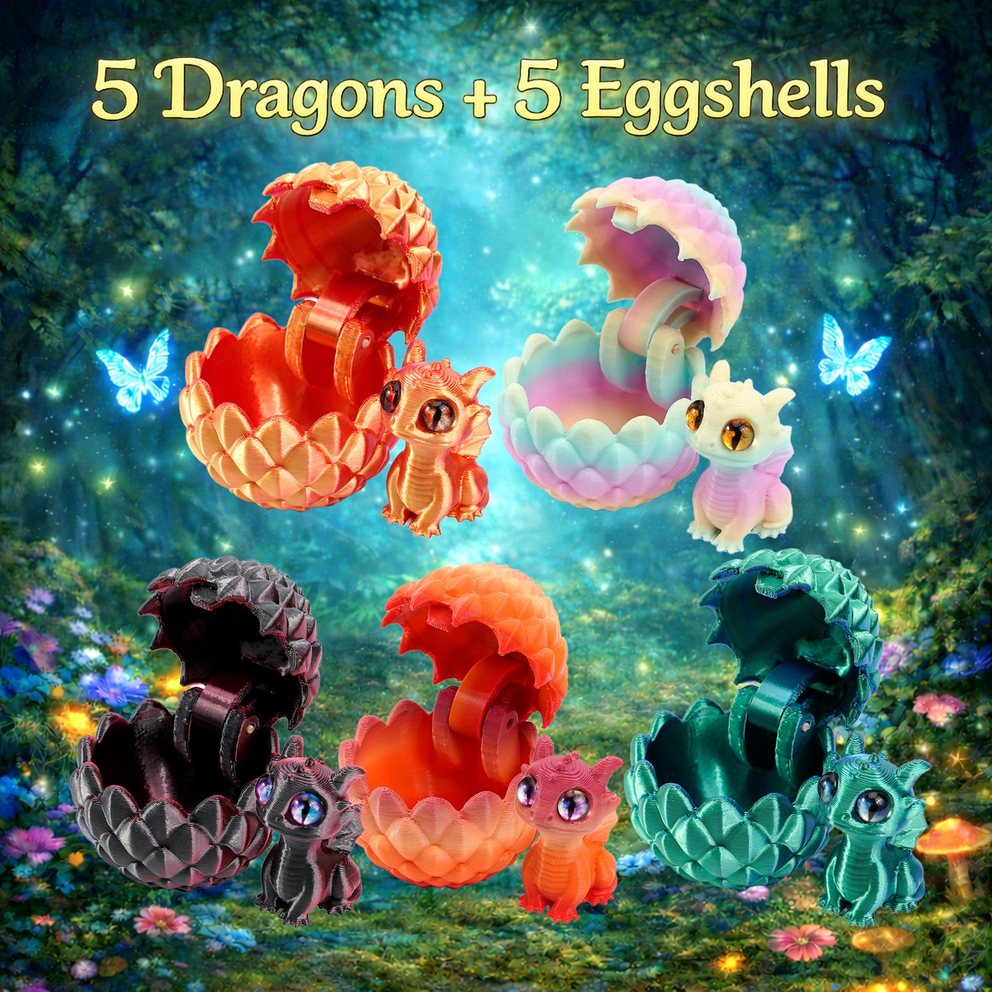 🎁🐉Your Favorite Sky Companions:Mini Dragon Egg Set