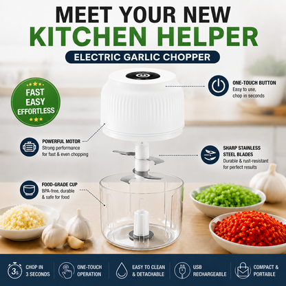 🔥50% off on the last day| 😩 Still Chopping Garlic by Hand? This Kitchen Gadget Does It in 3 Seconds🔥