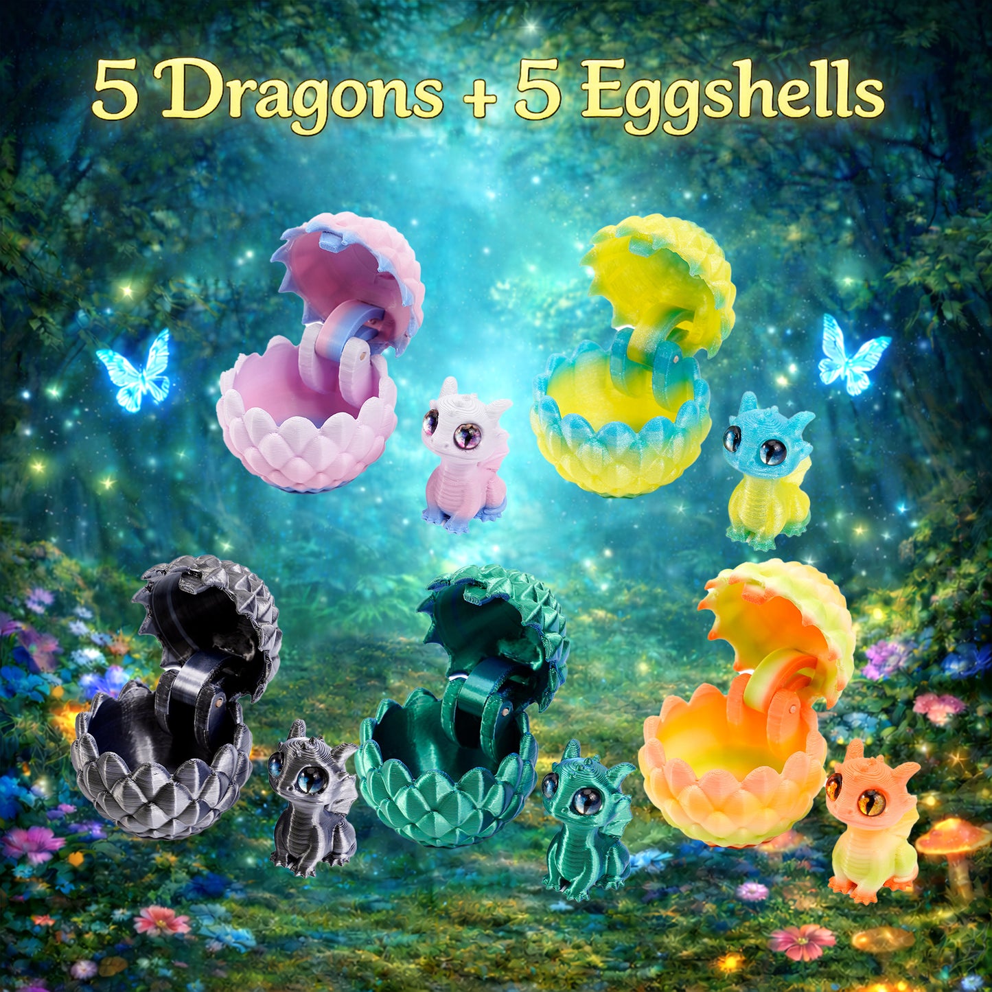 🎁🐉Your Favorite Sky Companions:Mini Dragon Egg Set