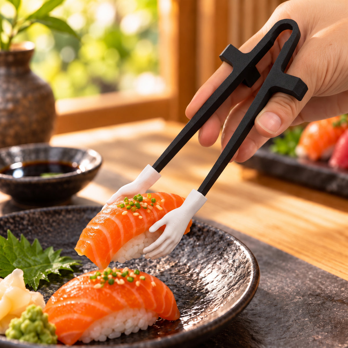 😂 Funny Tiny Hands Sushi Chopsticks – Hilarious Mini Hand Food Grabber for Sushi Lovers & Party Gifts