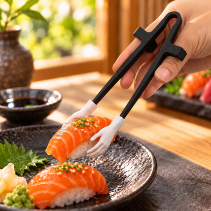 😂 Funny Tiny Hands Sushi Chopsticks – Hilarious Mini Hand Food Grabber for Sushi Lovers & Party Gifts