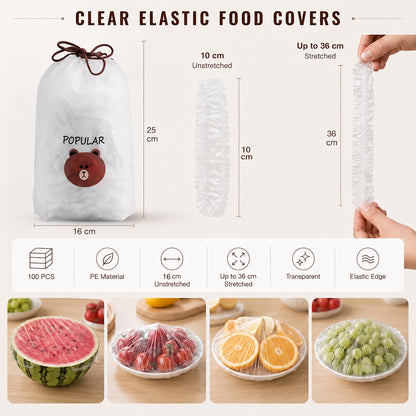⏳LAST DAY SALE 50% OFF!!🔥Disposable Stretch Food Covers for Bowls & Plates