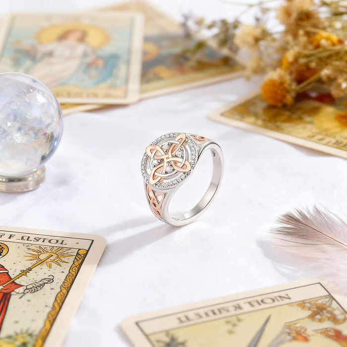 🔮Handmade Witch’s Return-Knot Protection Ring