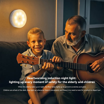 💡Indoor Motion Sensor Night Light USB Rechargeable Lamp