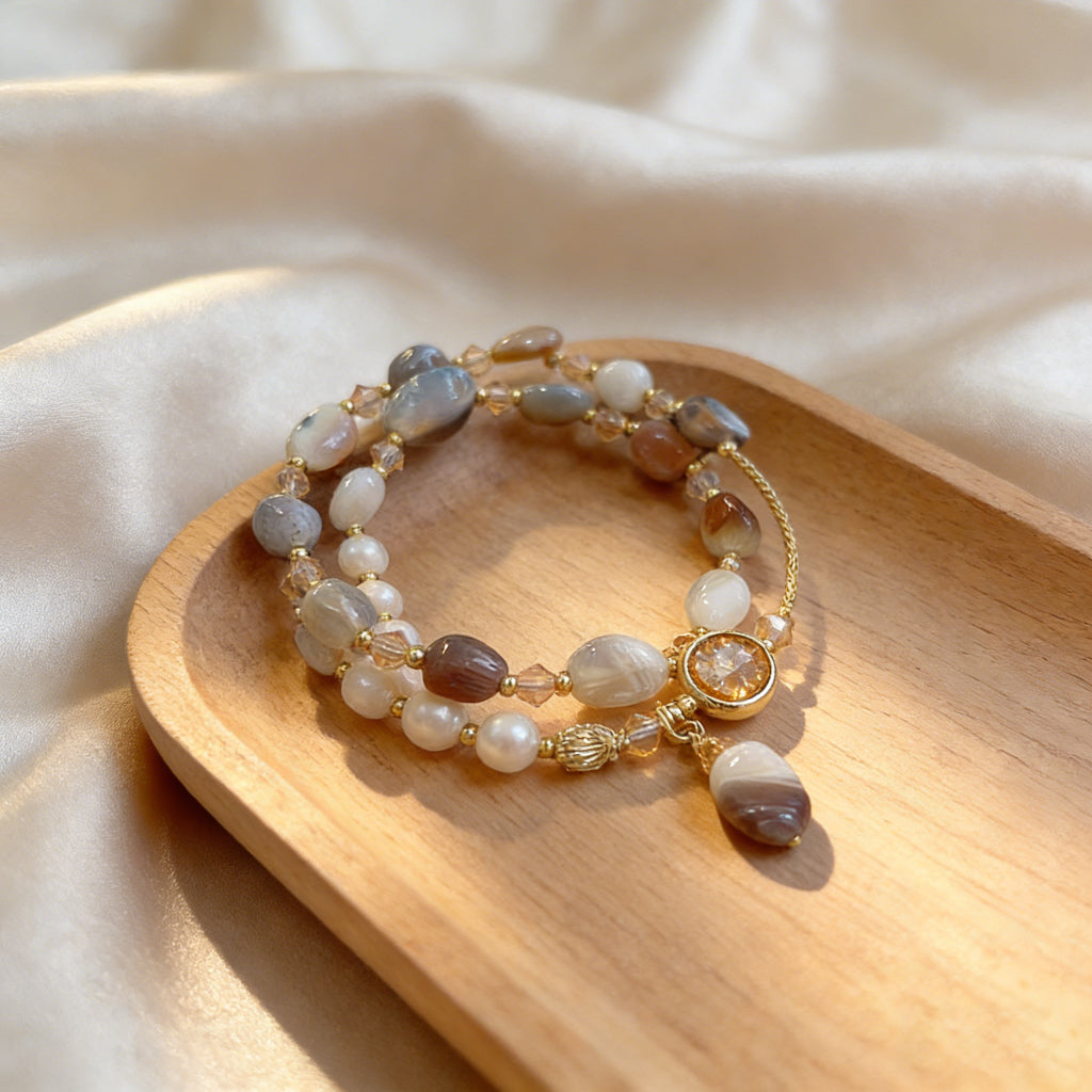 Artisanal Multi-Strand Beaded Bracelet