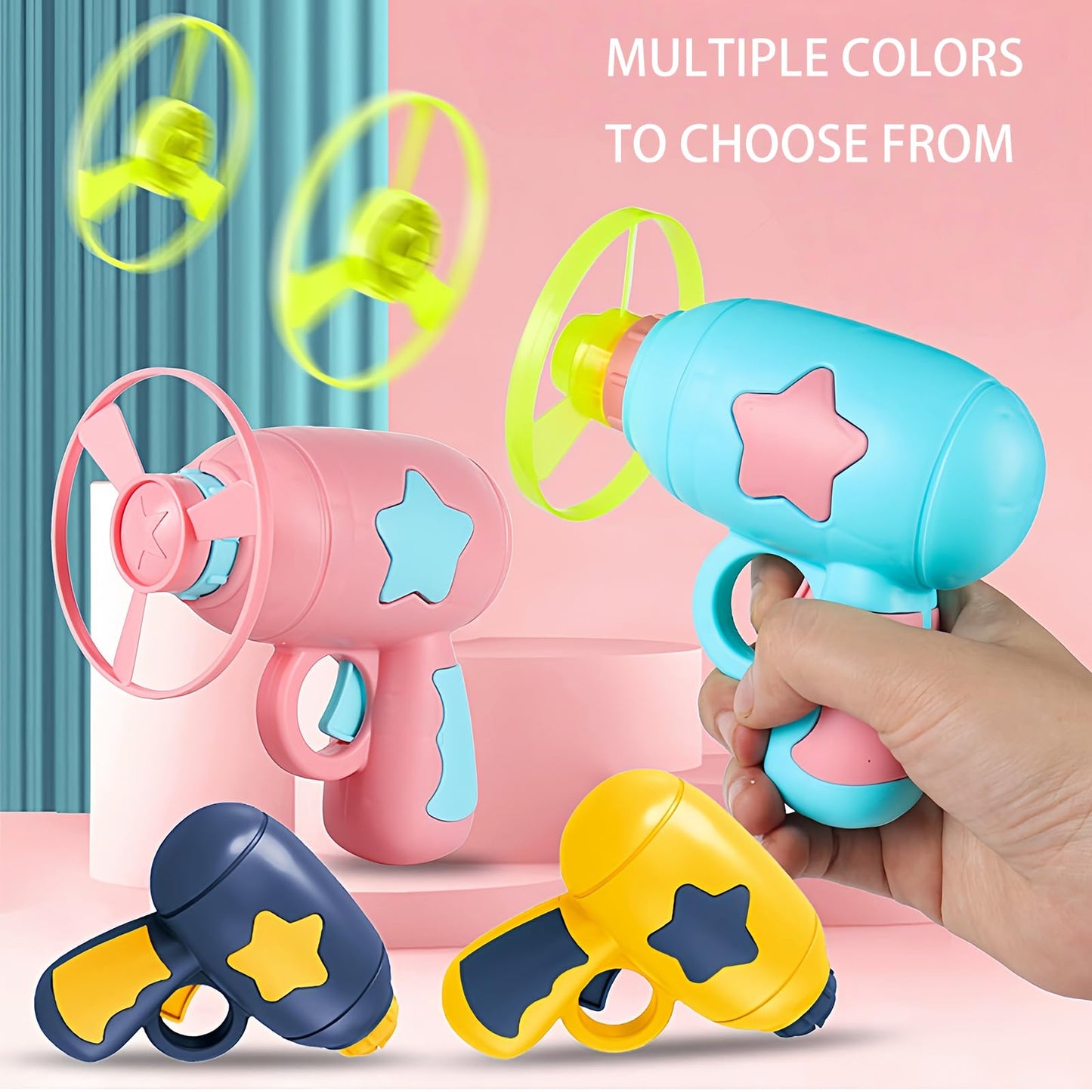 🔥7 piece set Interactive LED Flying Disc Launcher & Fetch Toy for Cats
