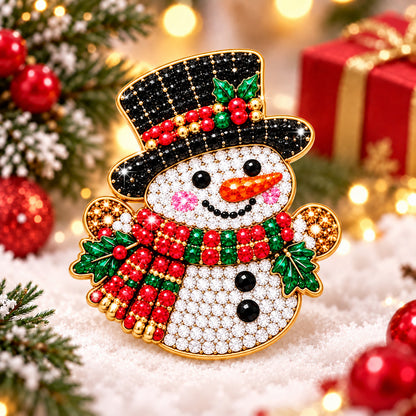 🔥HOT SALE🔥🎄Christmas Diamond Painting Brooch DIY Kit 💎🔥