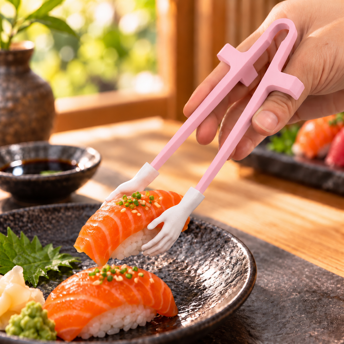 😂 Funny Tiny Hands Sushi Chopsticks – Hilarious Mini Hand Food Grabber for Sushi Lovers & Party Gifts