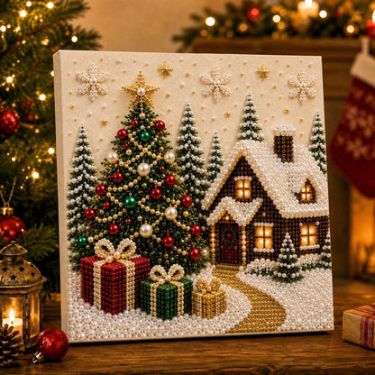 ✨ 3D Christmas Pearl Craft Kit – Relaxing DIY Holiday Art (📦 Free Shipping on 2+)