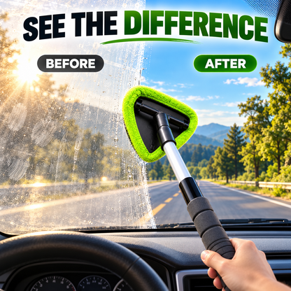 💥9PCS Car Window Cleaner Kit✨ Extendable Handle & Windshield Cleaning Tool