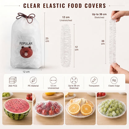 ⏳LAST DAY SALE 50% OFF!!🔥Disposable Stretch Food Covers for Bowls & Plates