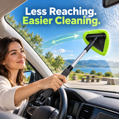 💥9PCS Car Window Cleaner Kit✨ Extendable Handle & Windshield Cleaning Tool