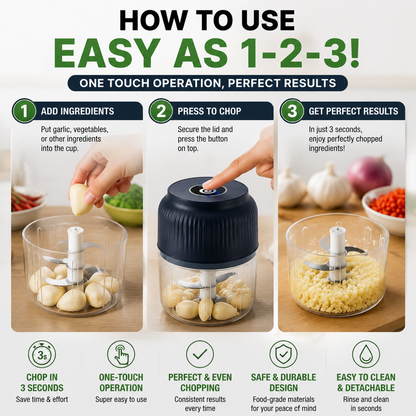 🔥50% off on the last day🔥| 😩 Still Chopping Garlic by Hand? This Kitchen Gadget Does It in 3 Seconds