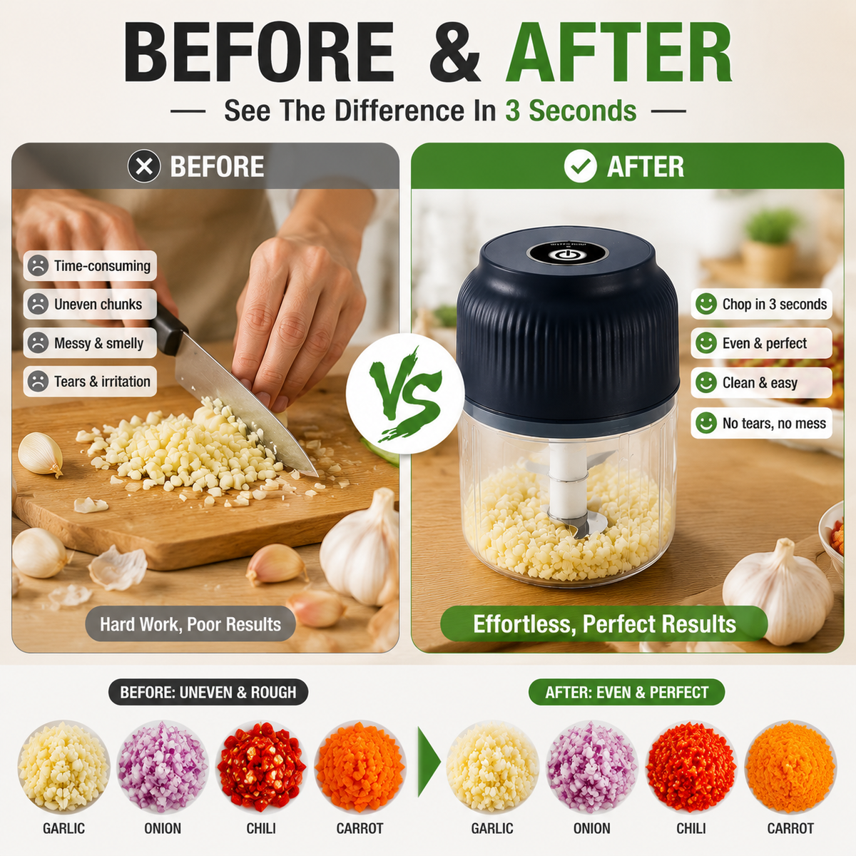 🔥50% off on the last day🔥| 😩 Still Chopping Garlic by Hand? This Kitchen Gadget Does It in 3 Seconds