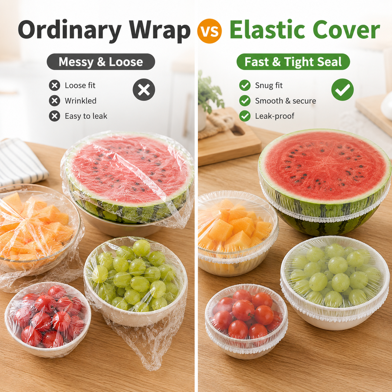 ⏳LAST DAY SALE 50% OFF!!🔥Disposable Stretch Food Covers for Bowls & Plates
