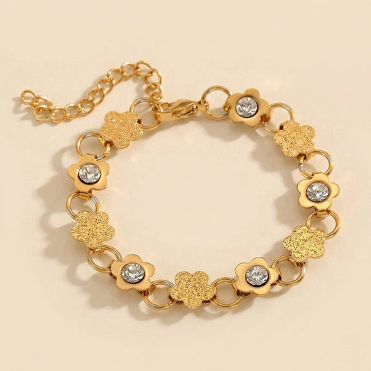 Elegant Floral Blossom Strand Bracelet