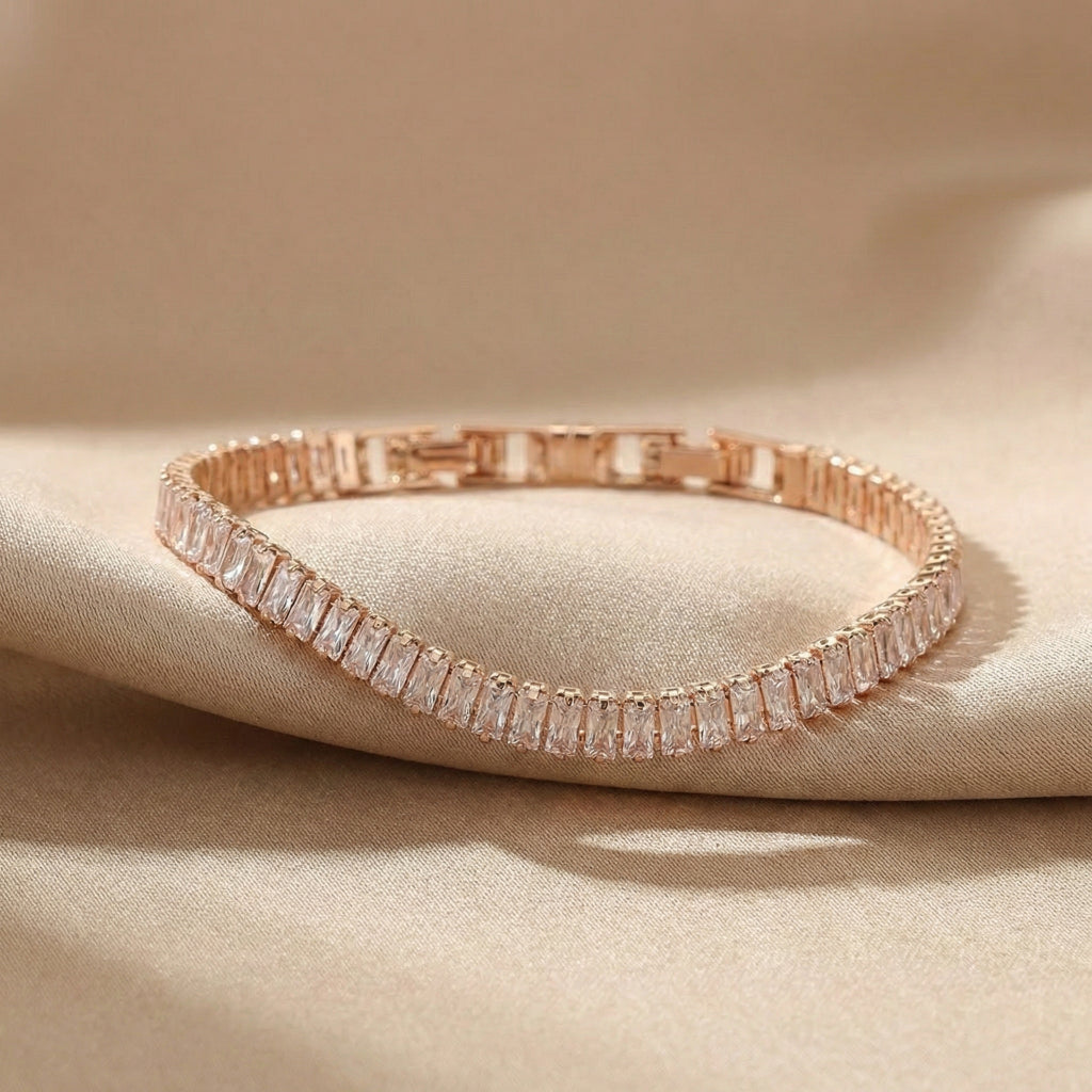 Contemporary Geometric Brilliance Bracelet