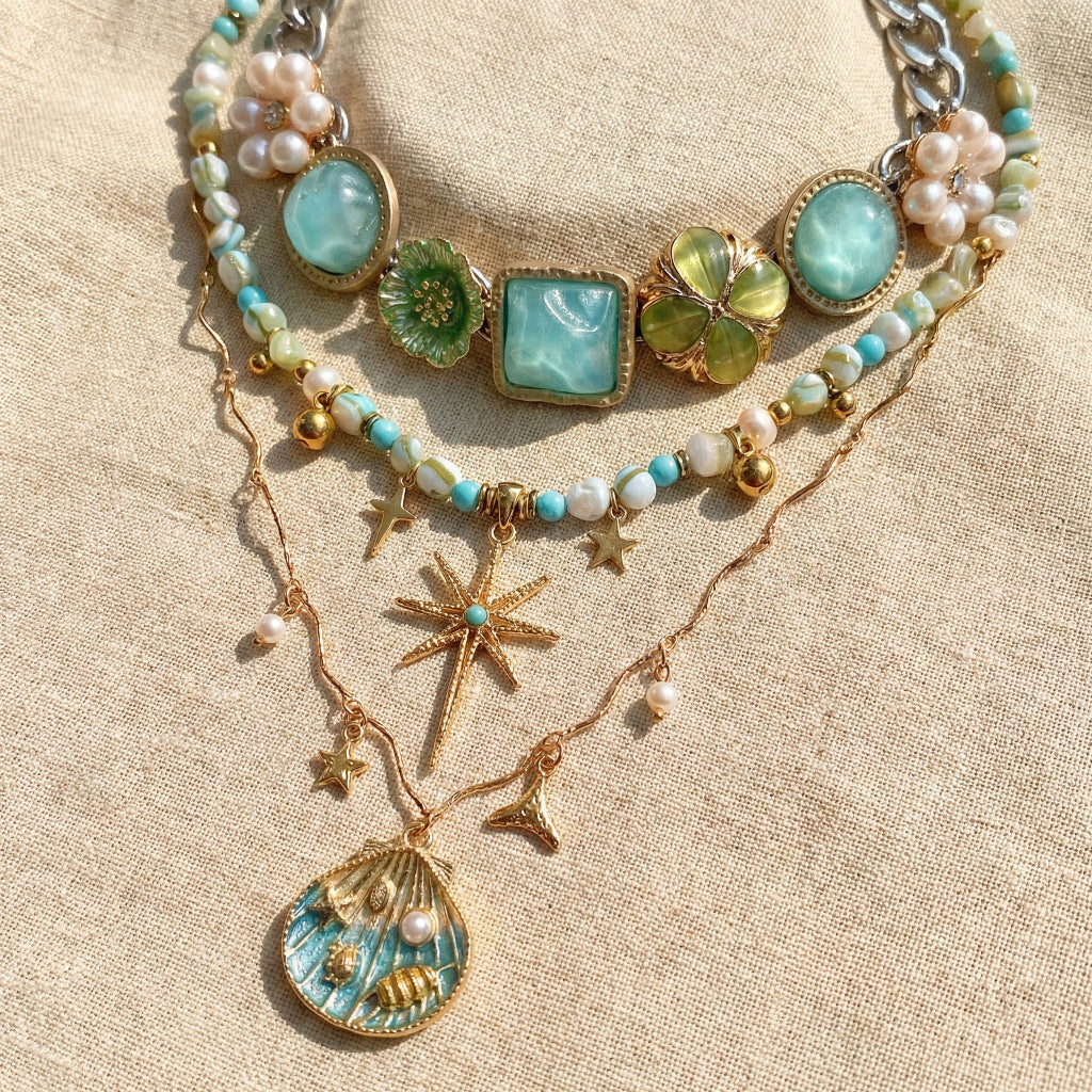 Bohemian Coastal Charm Necklace