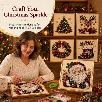 ✨ 3D Christmas Pearl Craft Kit – Relaxing DIY Holiday Art (📦 Free Shipping on 2+)