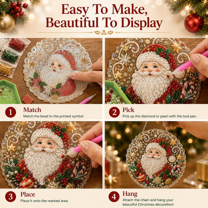 🎄Christmas DIY Diamond Painting Hanging Ornament Kit💎1