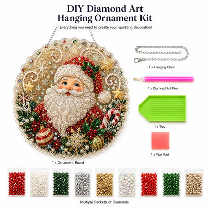 🎄Christmas DIY Diamond Painting Hanging Ornament Kit💎1
