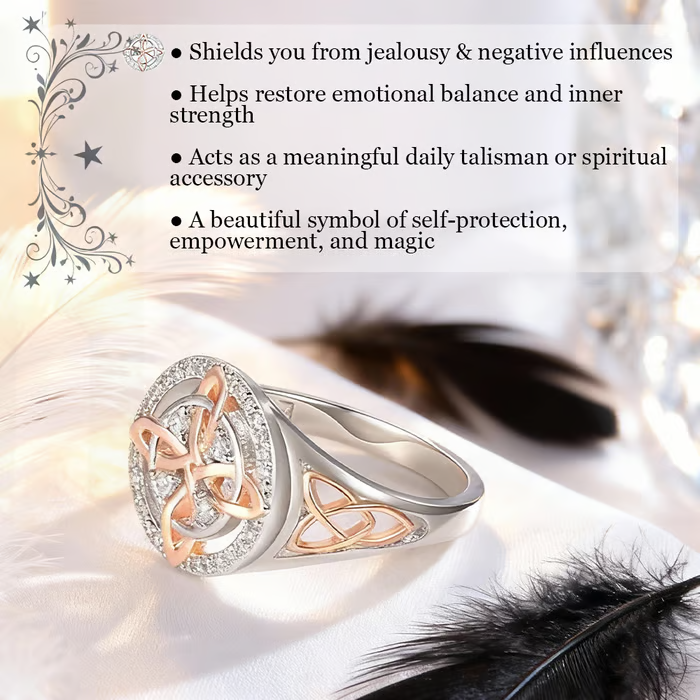 🔮Handmade Witch’s Return-Knot Protection Ring
