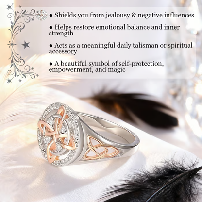 🔮Handmade Witch’s Return-Knot Protection Ring