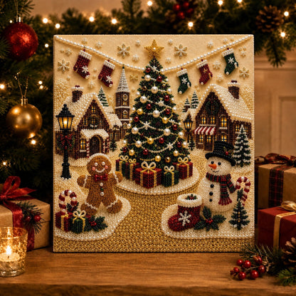 ✨ 3D Christmas Pearl Craft Kit – Relaxing DIY Holiday Art (📦 Free Shipping on 2+)