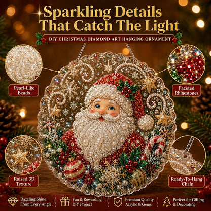🎄Christmas DIY Diamond Painting Hanging Ornament Kit💎1