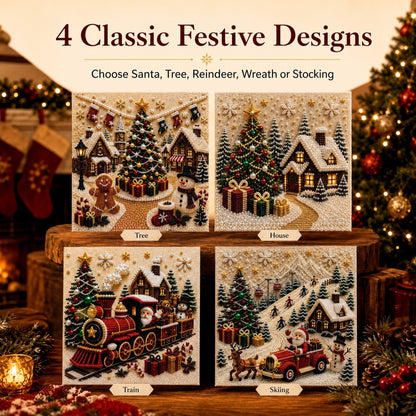 ✨ 3D Christmas Pearl Craft Kit – Relaxing DIY Holiday Art (📦 Free Shipping on 2+)