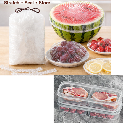 ⏳LAST DAY SALE 50% OFF!!🔥Disposable Stretch Food Covers for Bowls & Plates1