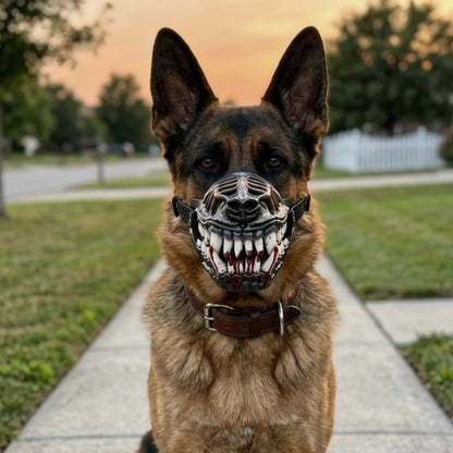 Hellhound Dog Mask 🔥🐕 Halloween Monster Costume For Dogs With Realistic Demon Design1