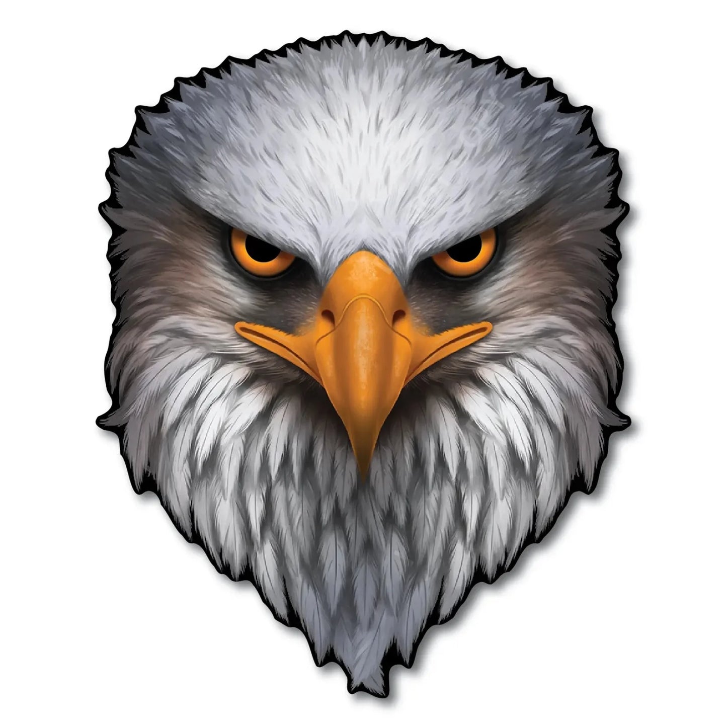 🦅Reflective Eagle Eyes USA Flag Decal – Waterproof Patriotic Vinyl Sticker for Trucks