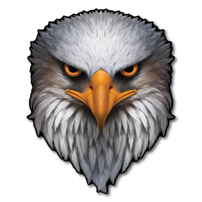 🦅Reflective Eagle Eyes USA Flag Decal – Waterproof Patriotic Vinyl Sticker for Trucks